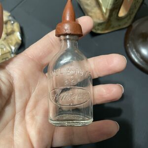 DOLL-E-TOYS by Amsco Glass Baby Doll Bottle Toy  Vintage Mini